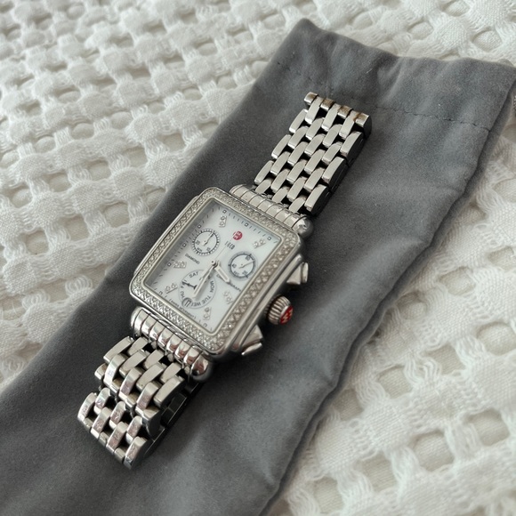 Michele Deco 18mm watch with diamonds - Picture 3 of 12